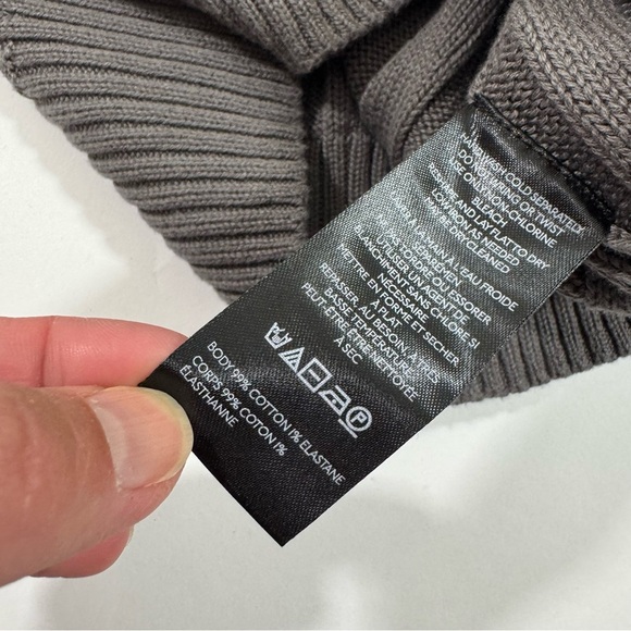 New Silence And Noise Cropped Dark Grey Sweater Long Sleeve - Picture 4 of 7